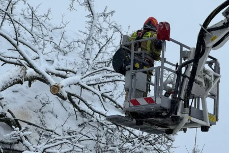 Podkarpaccy strażacy usuwają skutki intensywnych opadów śniegu w naszym regionie.