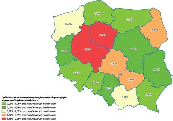 Statystyki ogólnopolskie - geodezja.