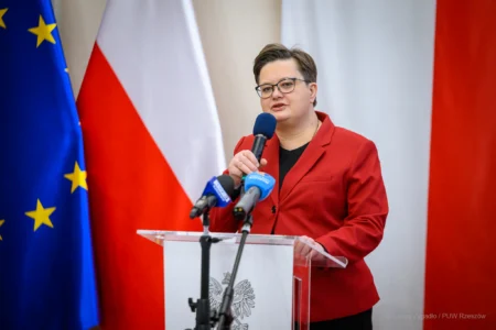 Zdjęcie przedstawia wiceminister edukacji Katarzynę Lubnauer