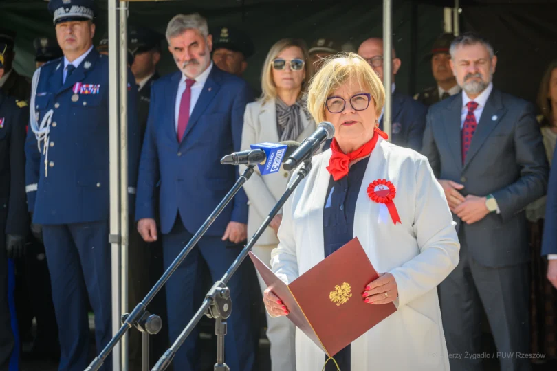 Uczestnicy majowych uroczystości patriotycznych