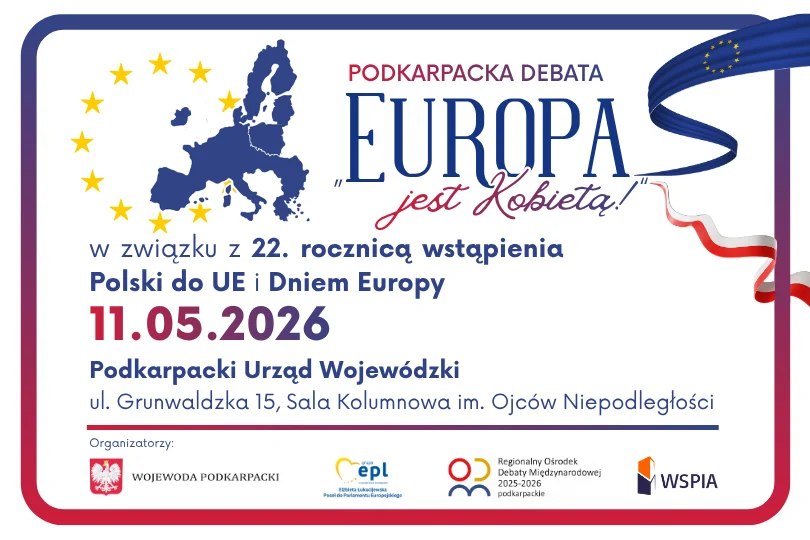 Zaproszenie na debatę "Europa jest kobietą"