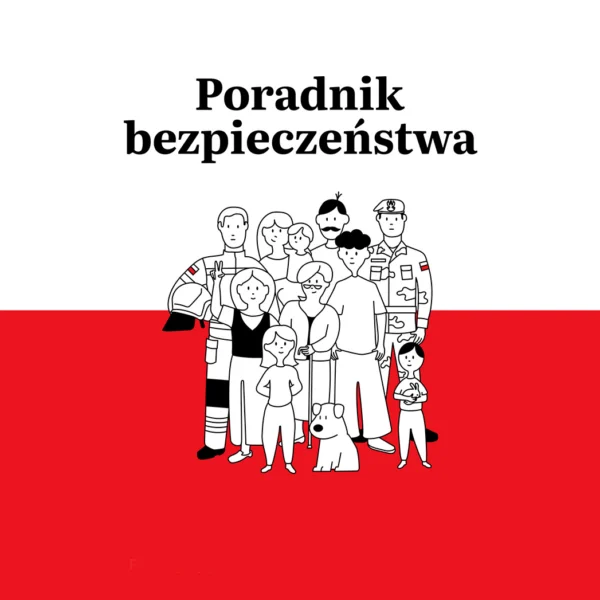 Grafika przedstawia okładkę Poradnika bezpieczeństwa