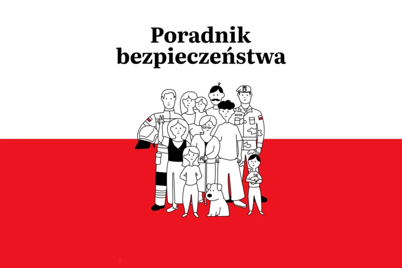 Grafika przedstawia okładkę Poradnika bezpieczeństwa