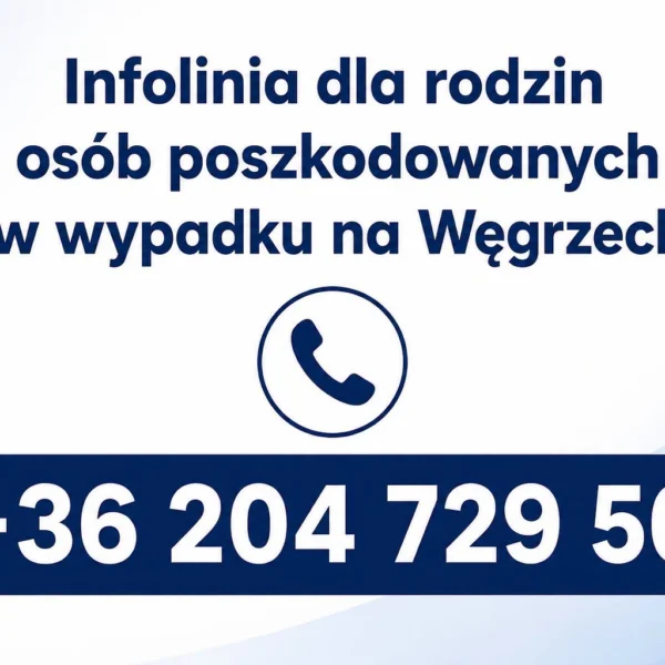 numer telefonu infolinii dla rodzin poszkodowanych.