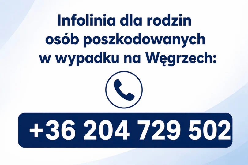 numer telefonu infolinii dla rodzin poszkodowanych.