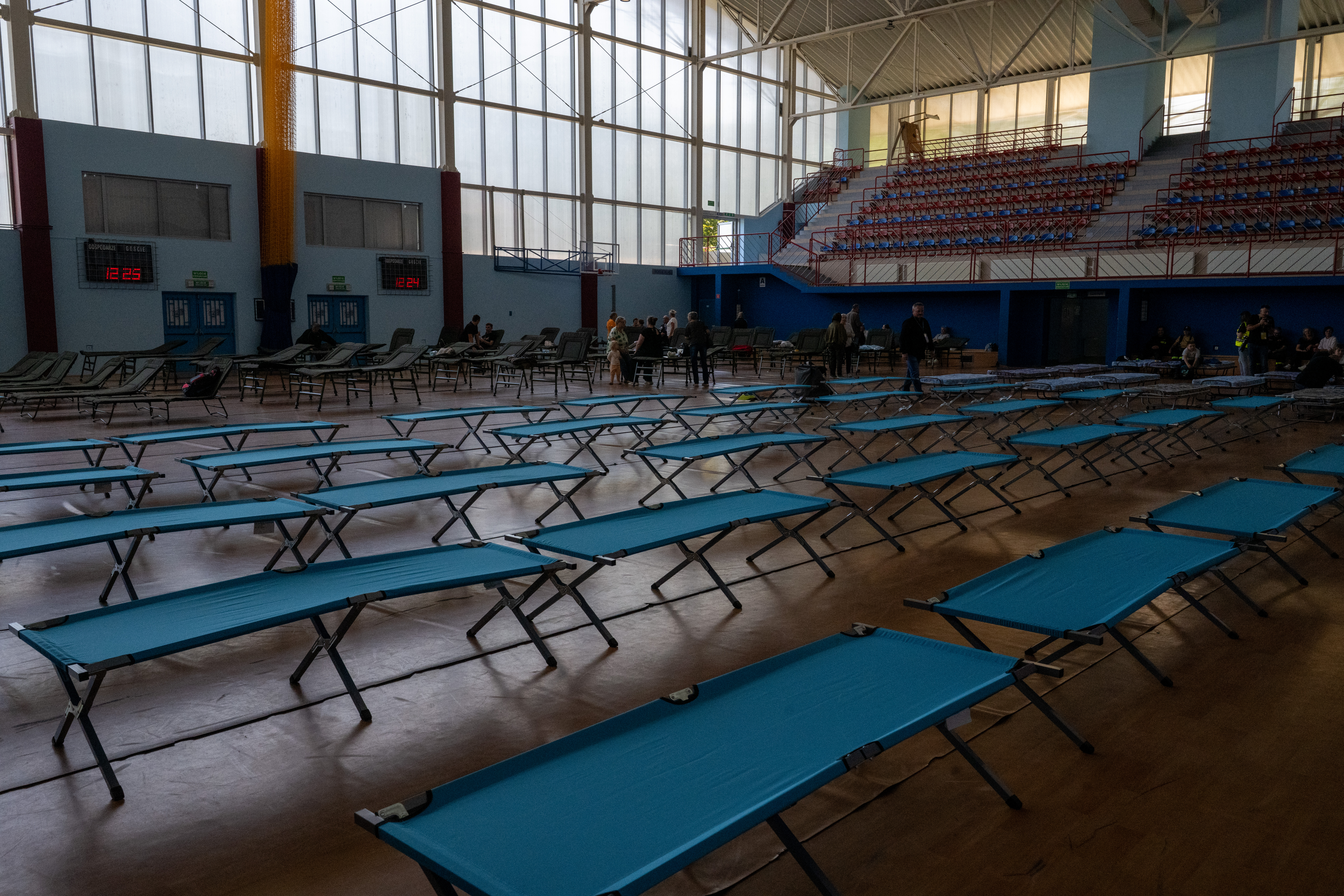 Zdjęcie przedstawia uczestników ćwiczenia wojewódzkiego Podniebyle