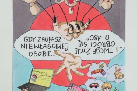 Zdjęcie przedstawia pracę plastyczną