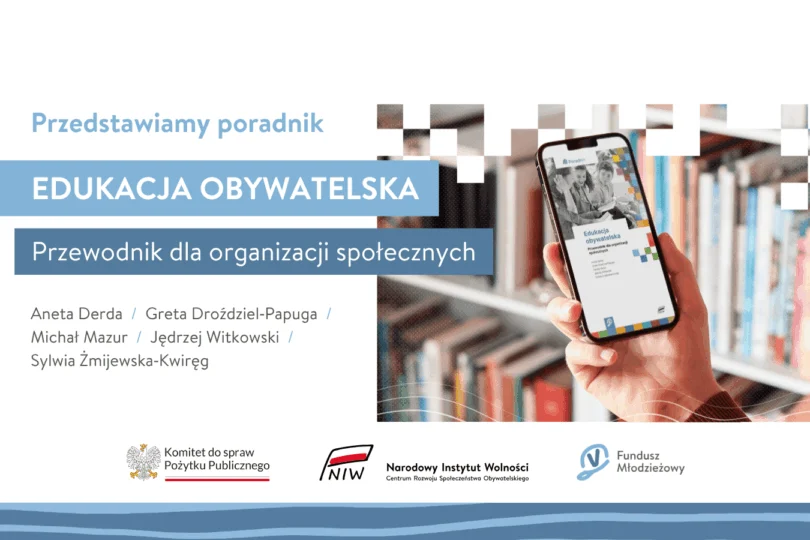 Grafika dotycząca poradnika Edukacja Obywatelska